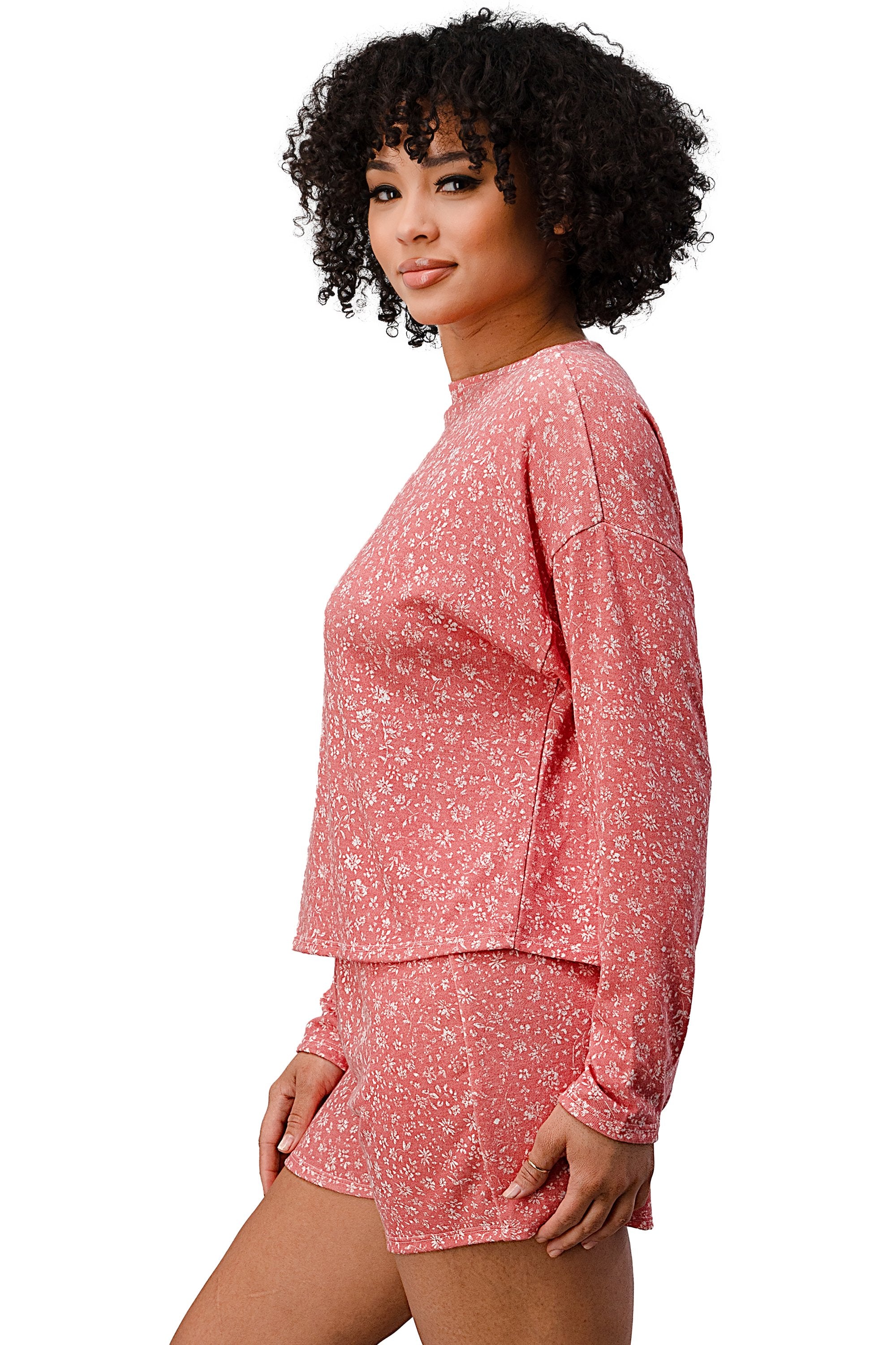 Ditsy Floral Short Lounge Wear Set