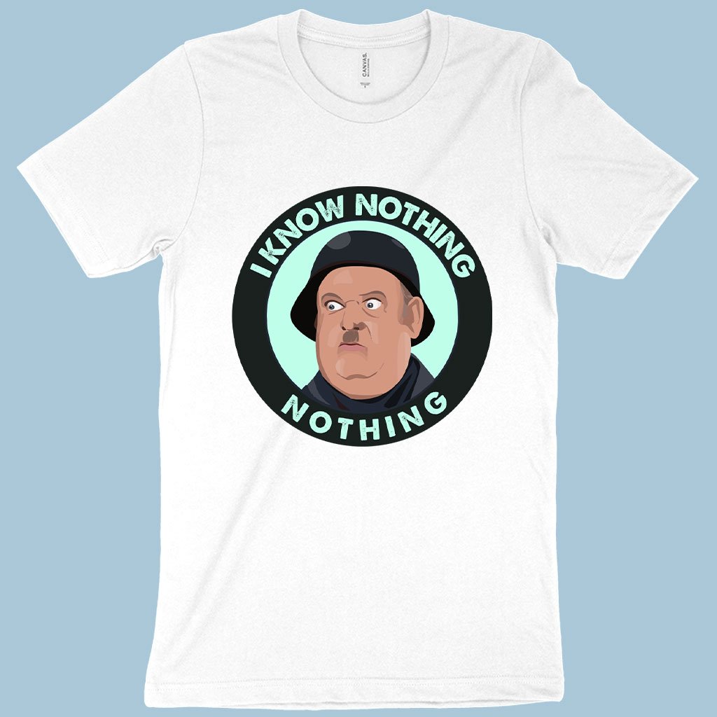 I Know Nothing T-Shirt - Hogan's Heroes T-Shirts