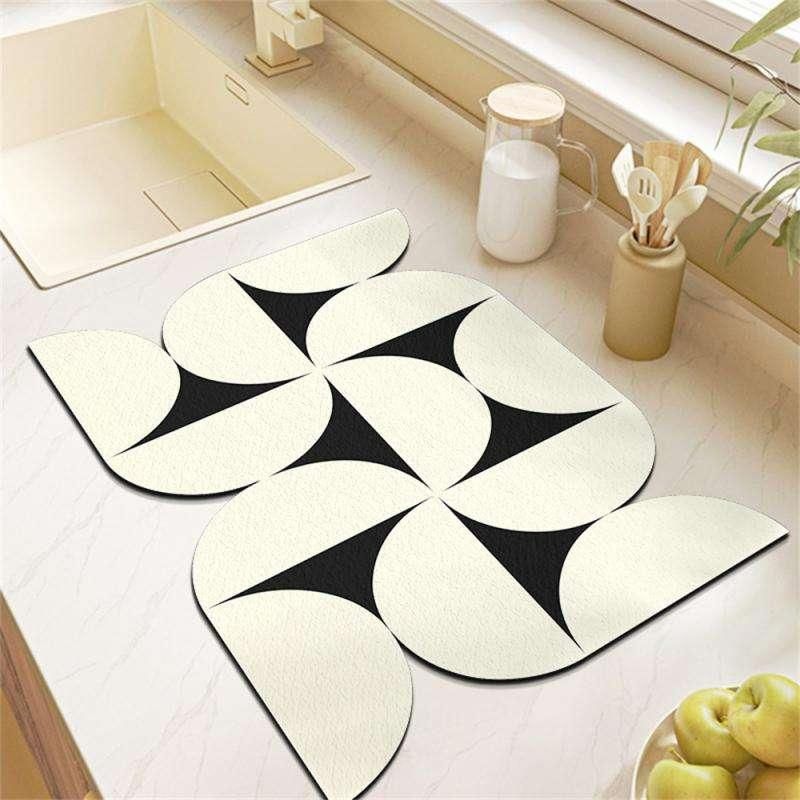 European Chic Quick-Dry & Super Absorbent Kitchen Mat