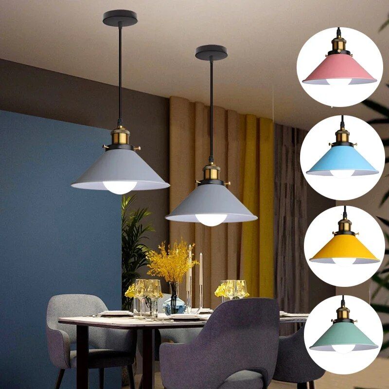 Contemporary Macaron LED Pendant Lamps