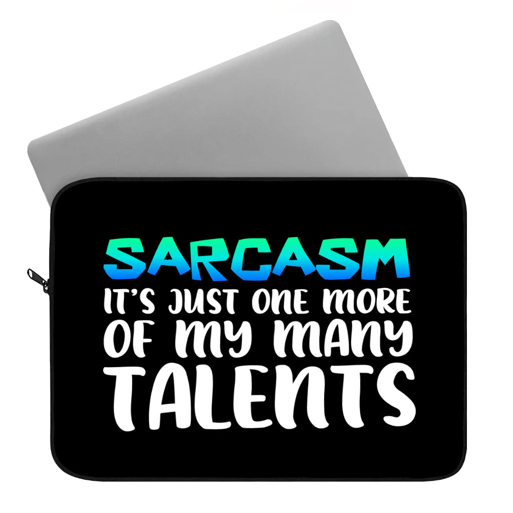 Sarcasm Dell 16" Sleeve - Funny Laptop Sleeve - Printed Laptop Sleeve with Zipper