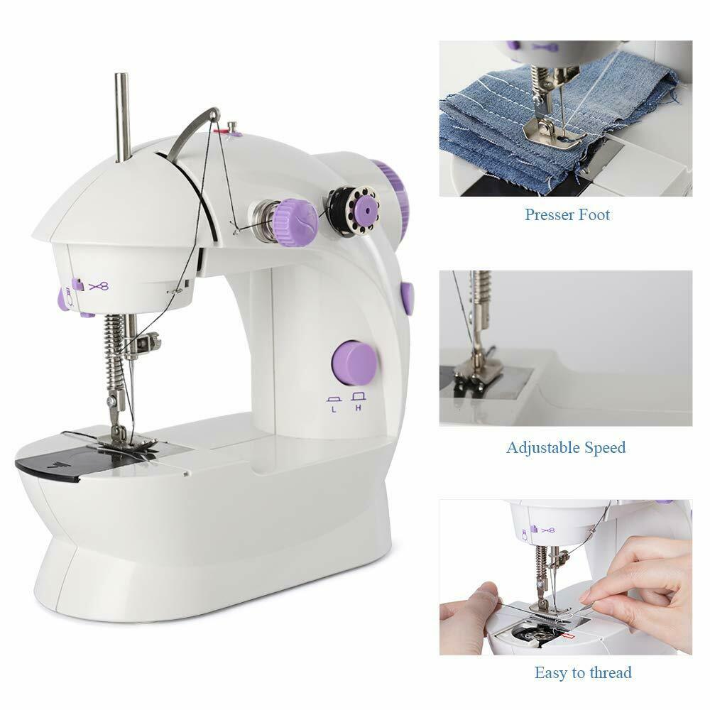 Mini Sewing Machine Electric Portable Crafting Mending Tool SP