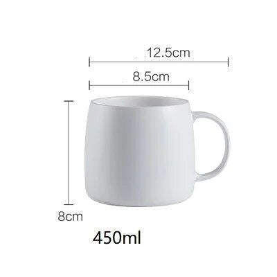 Elegant Nordic-Style Matte Ceramic Mug - Eco-Friendly Office & Home Beverage Cup