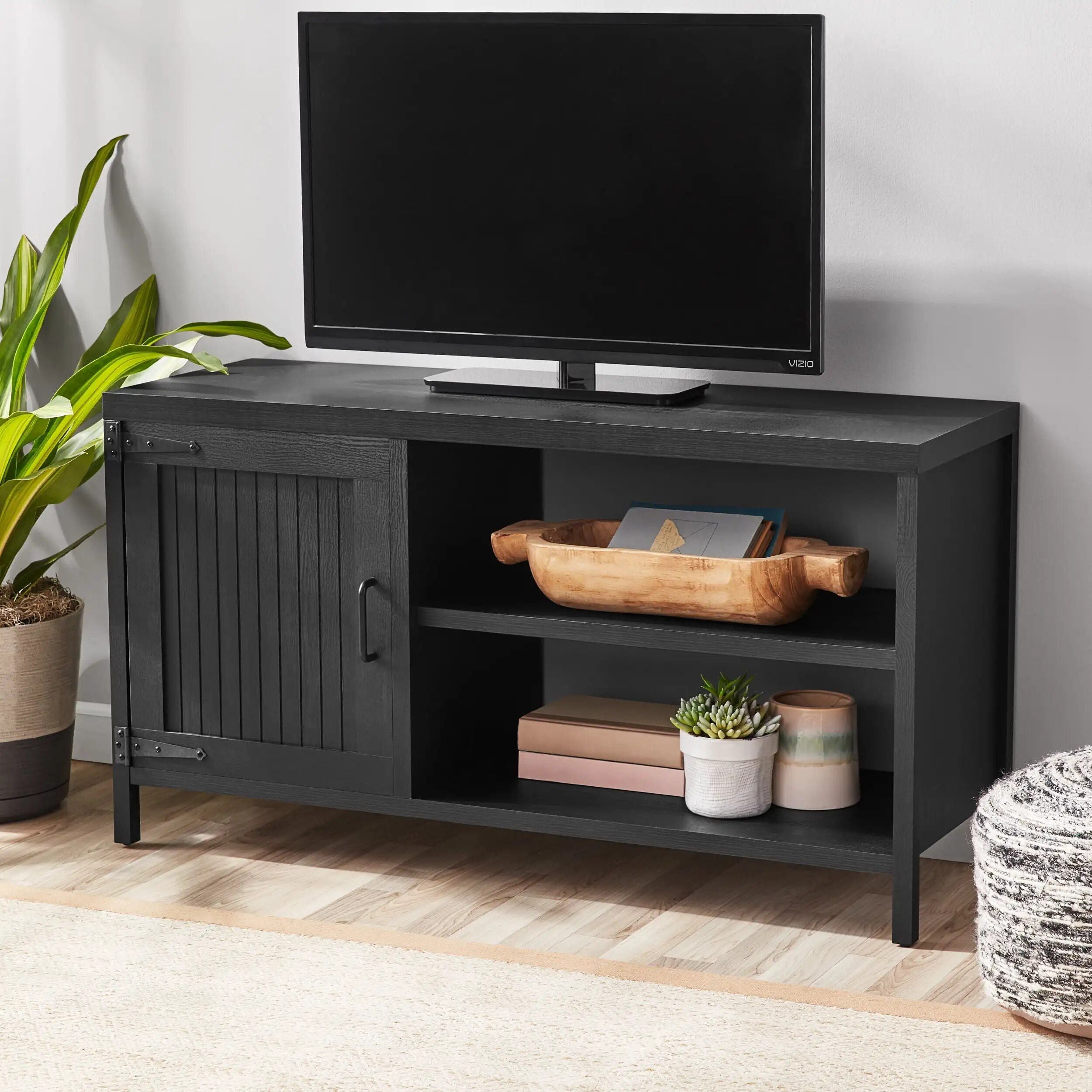 Rustic Gray Farmhouse TV Stand