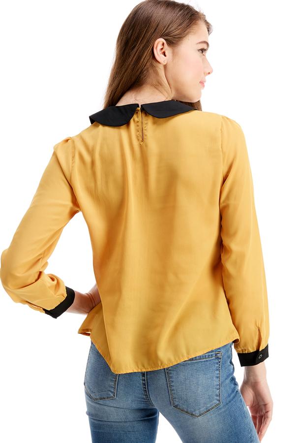 Peterpan Colored Long Sleeve Blouse