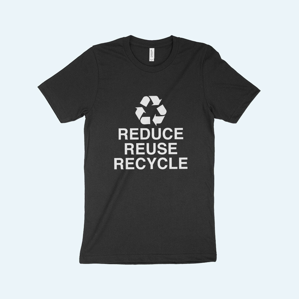 Reduce Reuse Recycle Unisex Jersey T-Shirt Made in USA