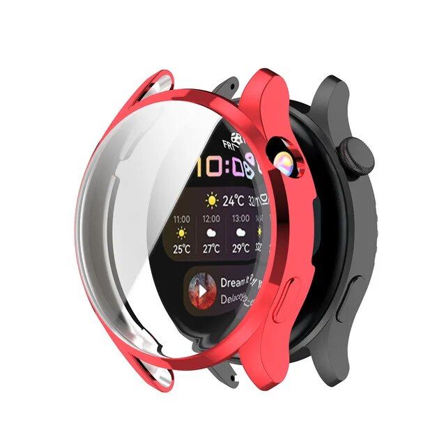 48mm/46mm Soft TPU All-Around Protective Case & Screen Protector for Huawei Watch 3