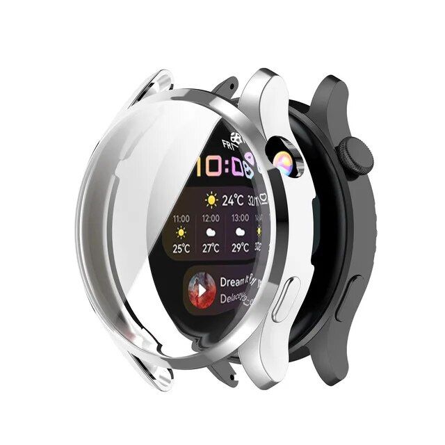 48mm/46mm Soft TPU All-Around Protective Case & Screen Protector for Huawei Watch 3