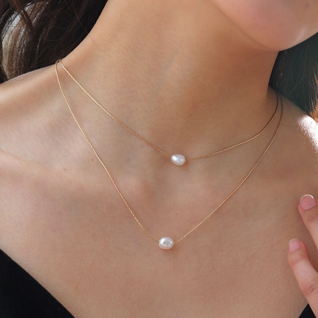 Double Layered Pearl Necklace