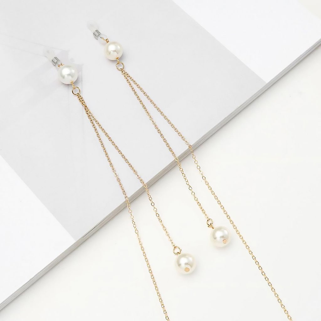 Faux Pearl Glasses Chain