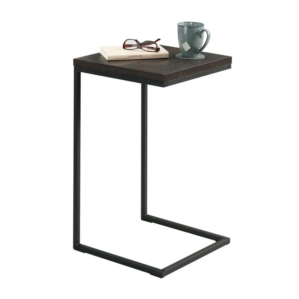 Space-Saving C-Shape End Table