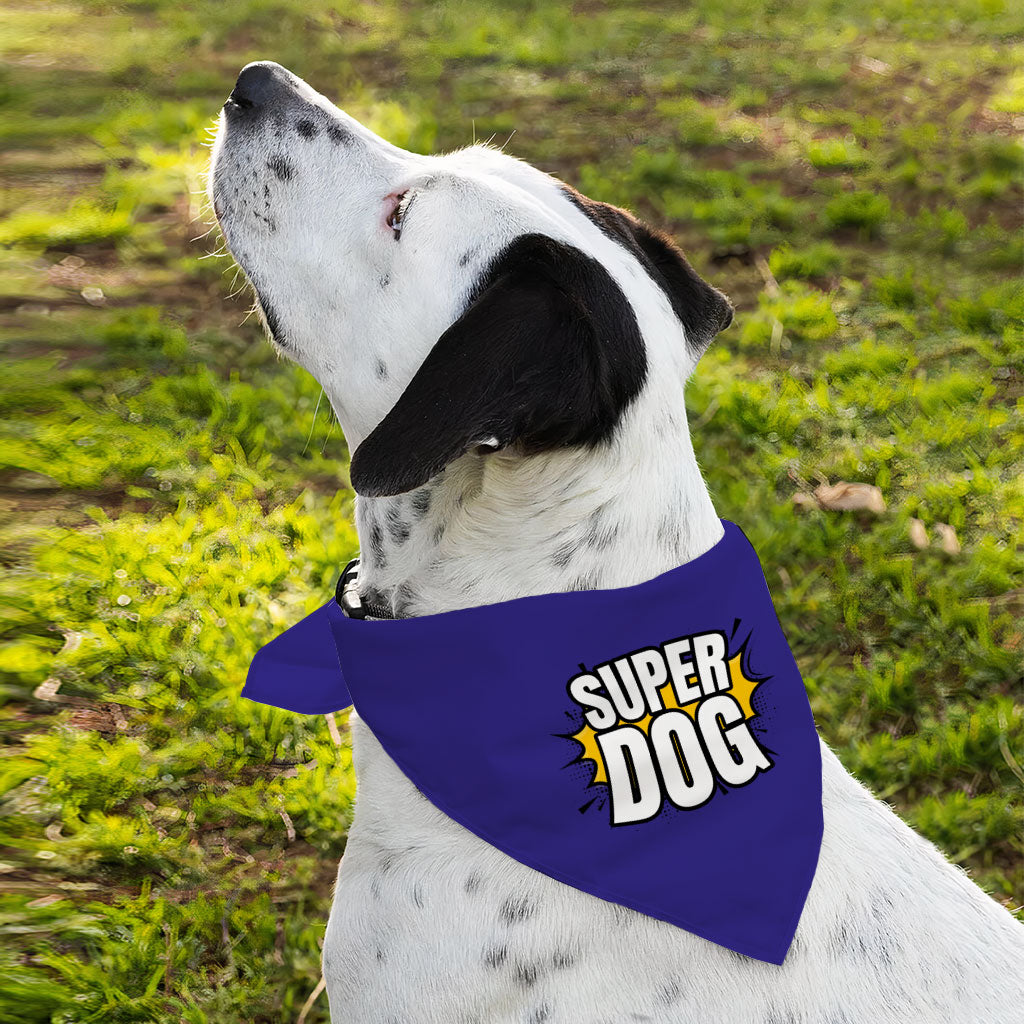 Super Pet Bandana - Colorful Dog Bandana - Graphic Pet Scarf