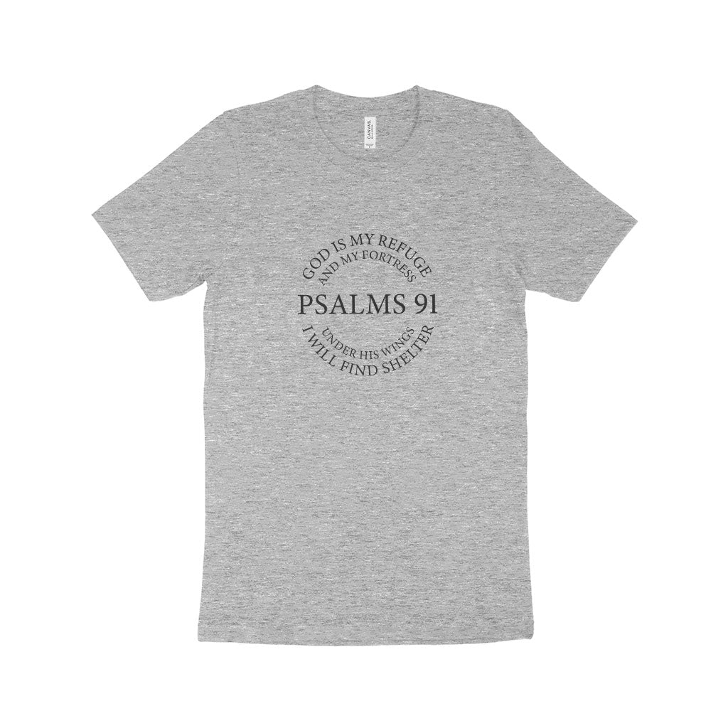 Psalms 91 Unisex Jersey T-Shirt Made in USA