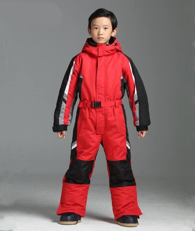 Kids' All-Weather Ski & Snowboard One-Piece Jumpsuit: Perfect for Winter Sports