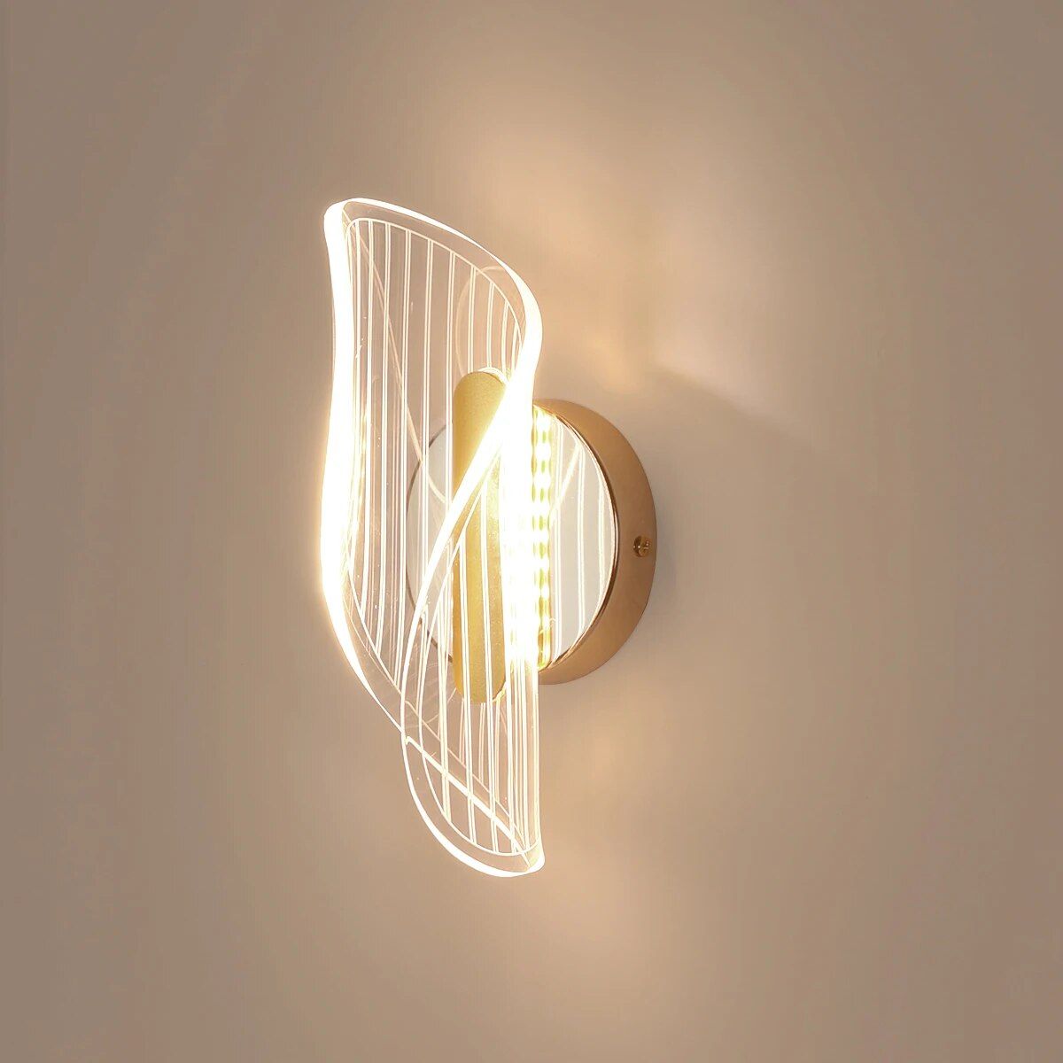 Versatile LED Wall Sconce: 3-Color Modern Indoor Lighting Fixture