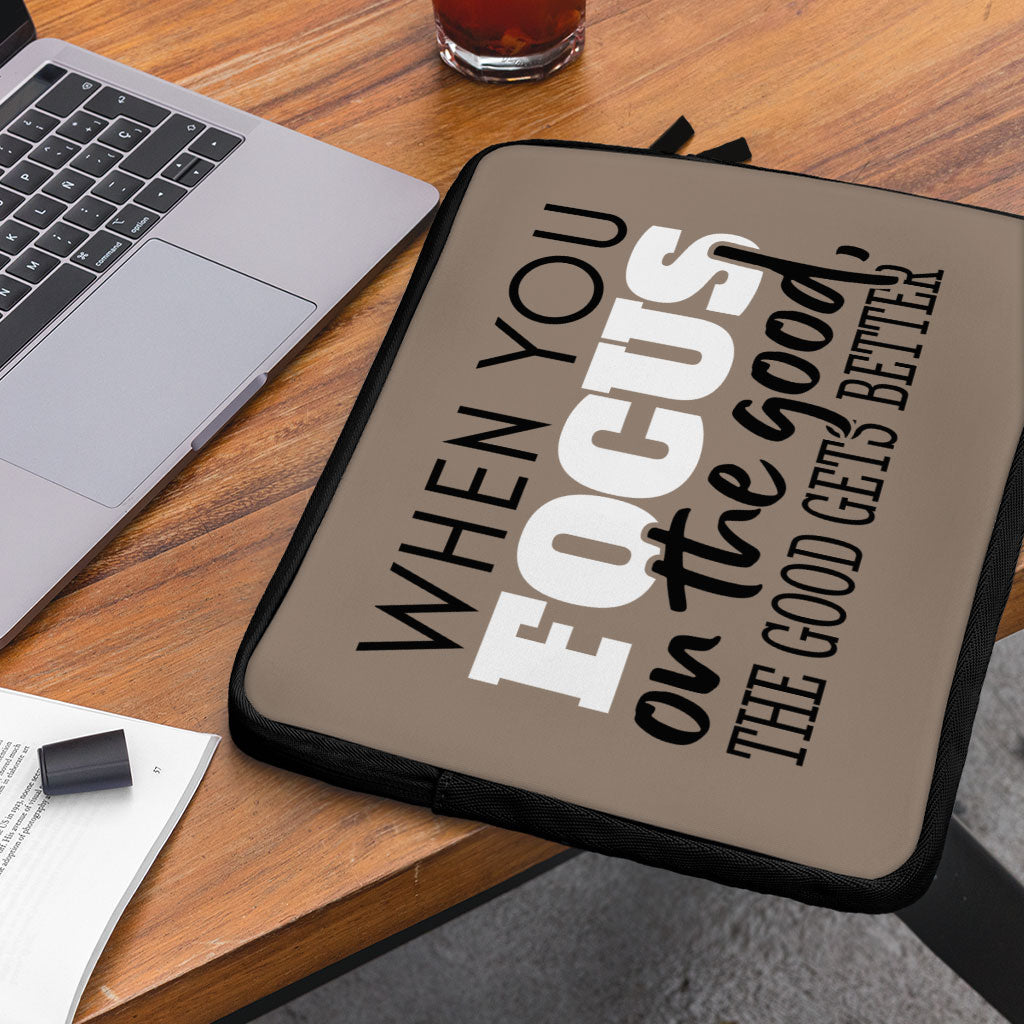 Focus on the Good MacBook Pro 16" Sleeve - Cute Laptop Sleeve - Trendy MacBook Sleeve