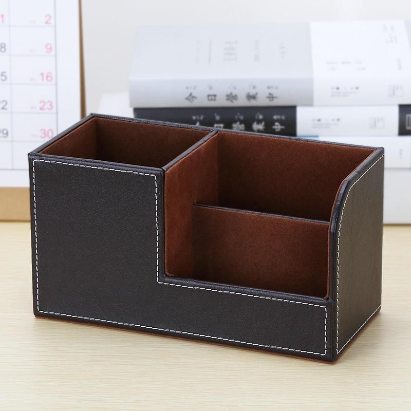 Multi-Functional Leather PU Desk Organizer