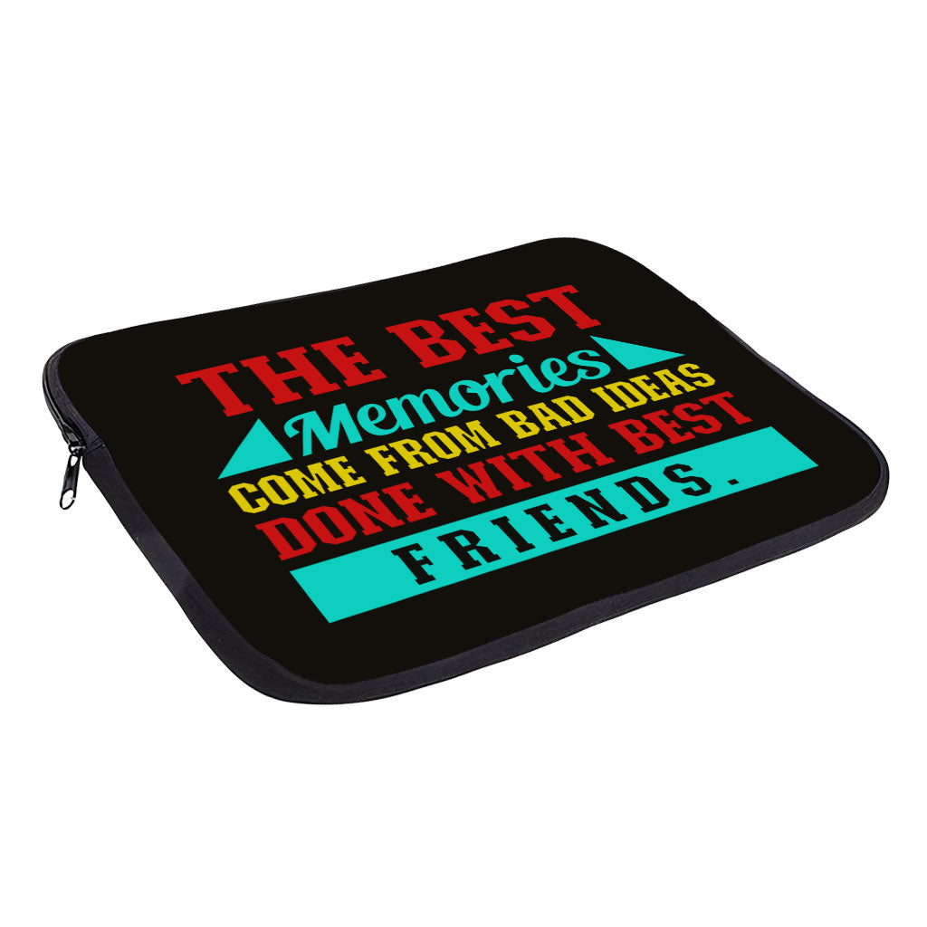 Best Friend Quotes MacBook Pro 14" Sleeve - Funny Design Laptop Sleeve - Graphic MacBook Sleeve