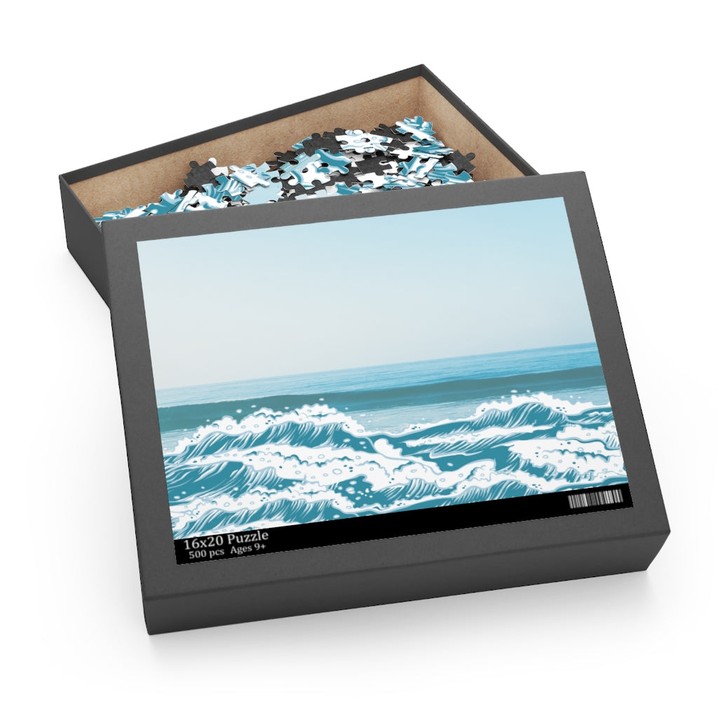 Beach Waves Jigsaw Puzzle 500-Piece