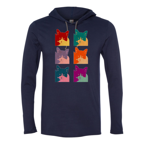 Cat's Today Long Sleeve Hooded T-Shirt