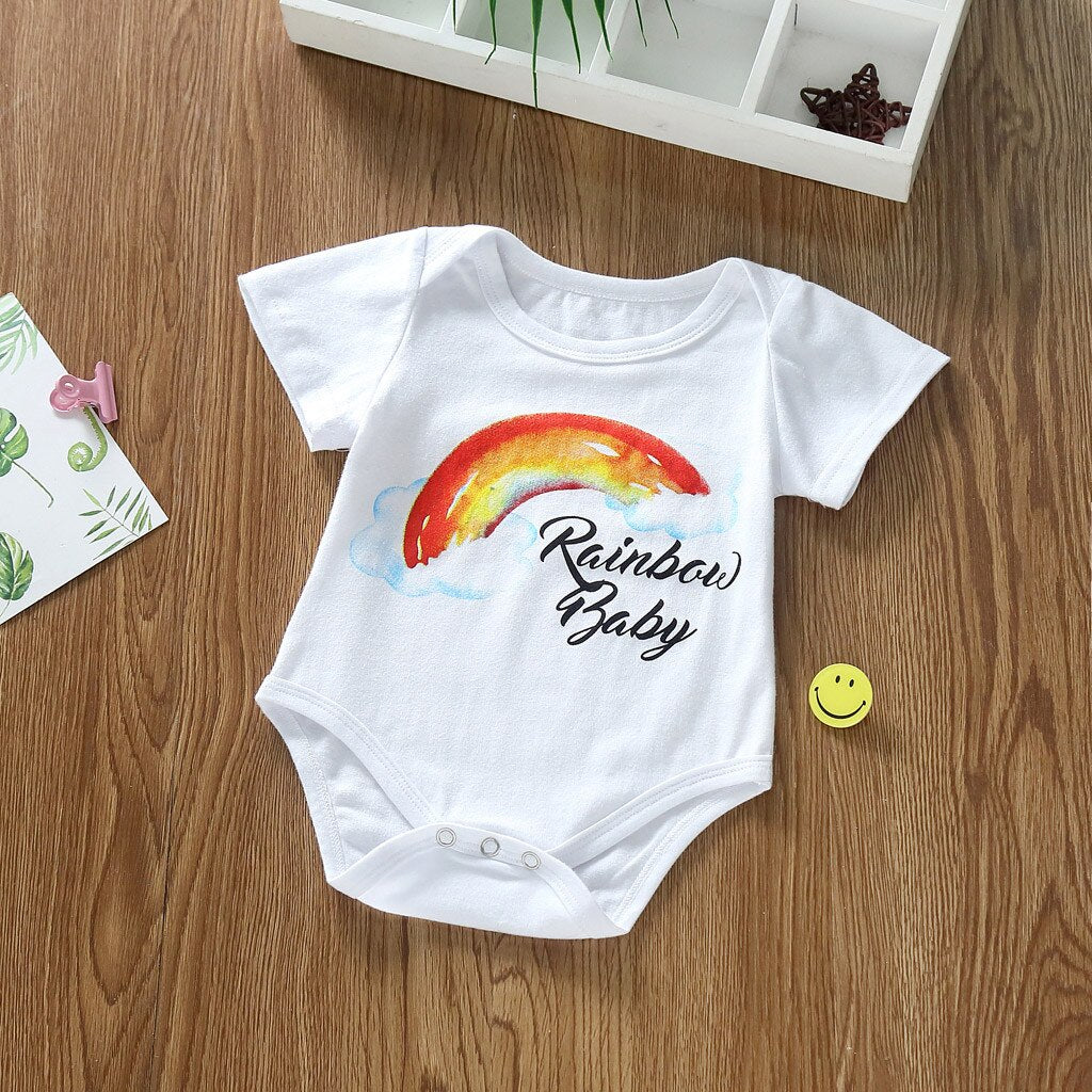 3M -24M Toddler Baby Girls Boys Rainbow Letter