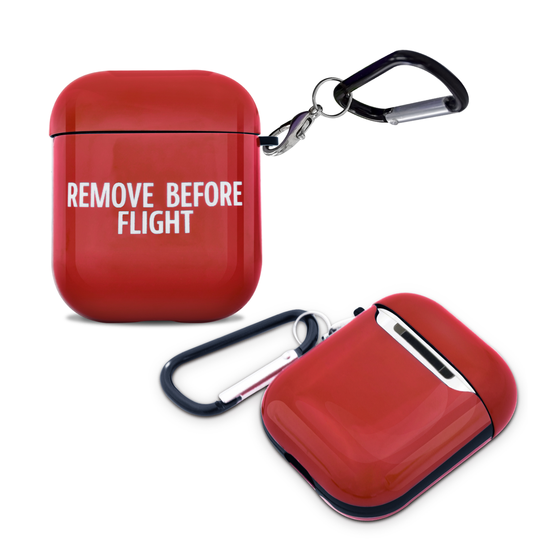 Iconic Red Remove Before Flight Aviation Apple AirPods 1 & 2 Case