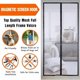 Magnetic Screen Door Mosquito Screen Door Black