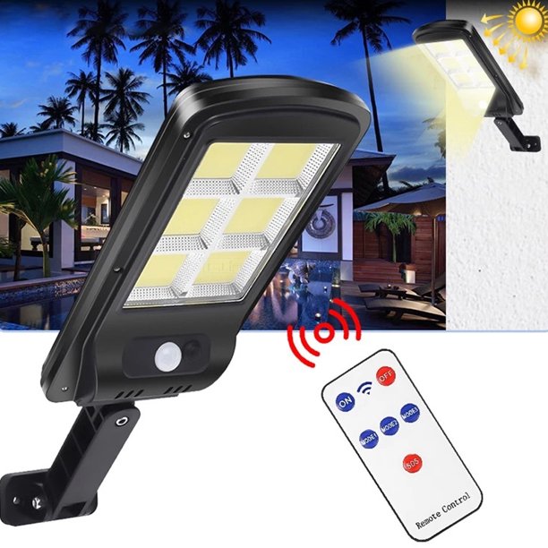 Solar Street Light Outdoor 72COB LED Remote Control Light Waterproof