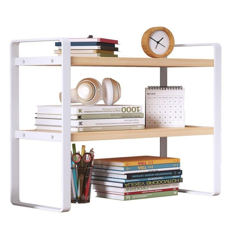 Modern Wood and Iron Desktop Organizer