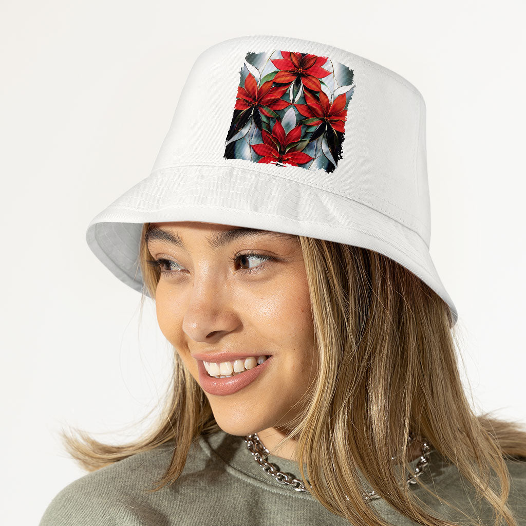 Beautiful Printed Bucket Hat - Graphic Hat - Floral Bucket Hat