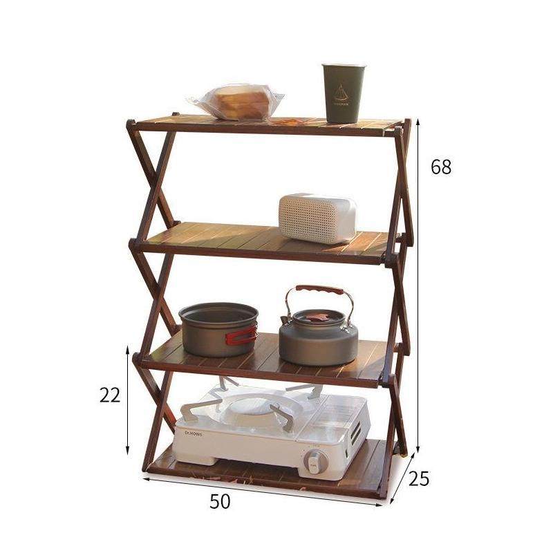 Versatile Bamboo Outdoor Folding Rack