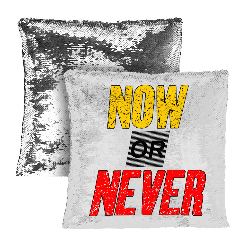 Now Or Never Sequin Pillow Case - Cool Pillow Case - Trendy Pillowcase