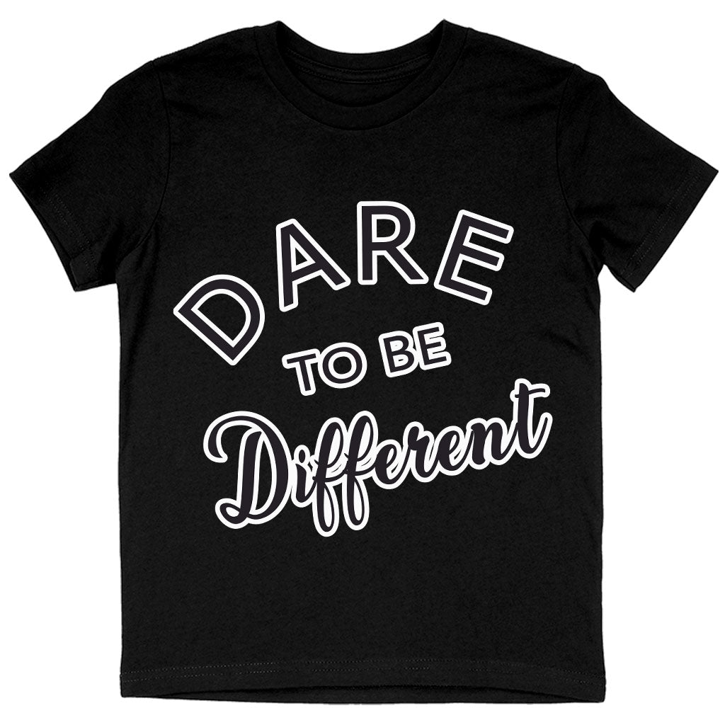 Dare to Be Different Kids' T-Shirt - Cool T-Shirt - Graphic Tee Shirt for Kids