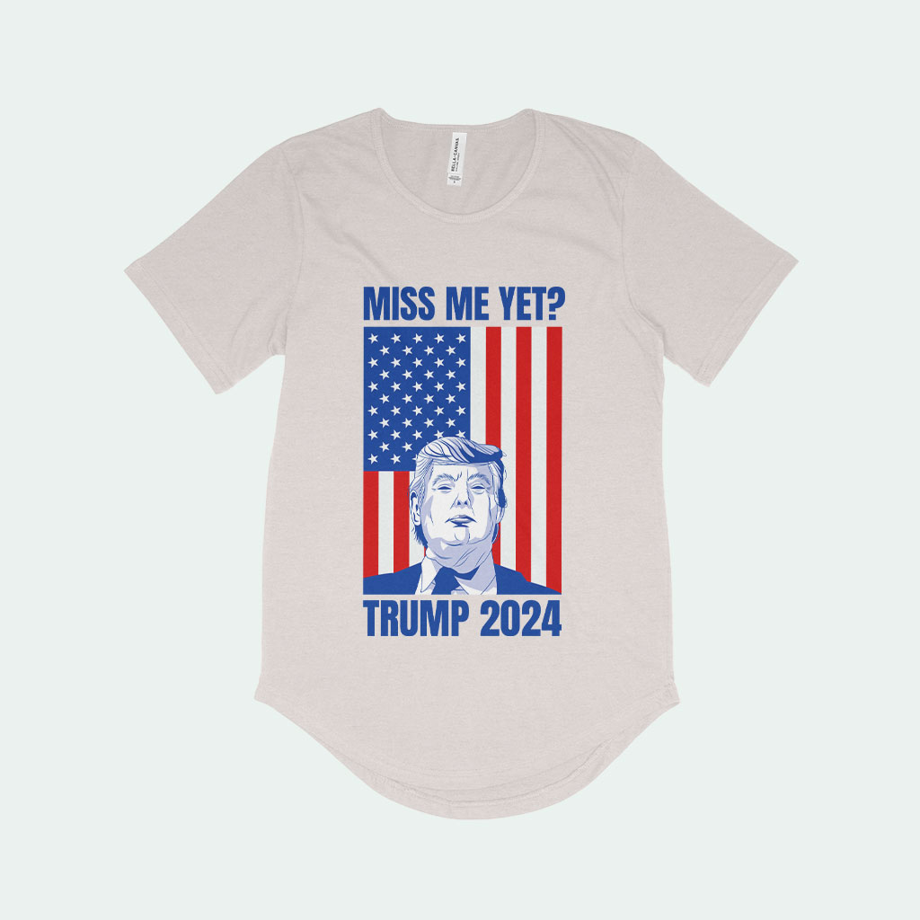 Men's Donald J Trump T-Shirt with Curved Hem