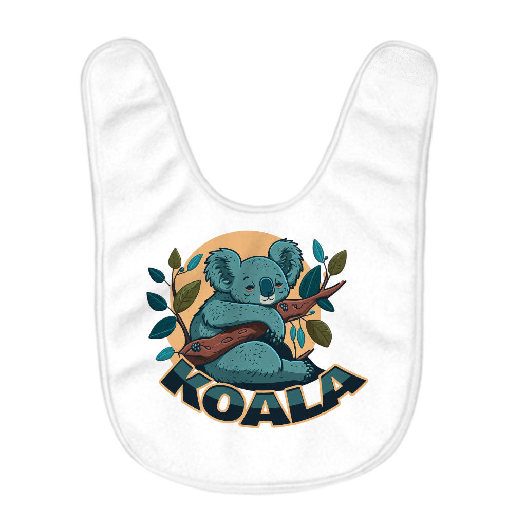 Koala Baby Bibs - Cute Animal Baby Feeding Bibs - Printed Bibs for Eating