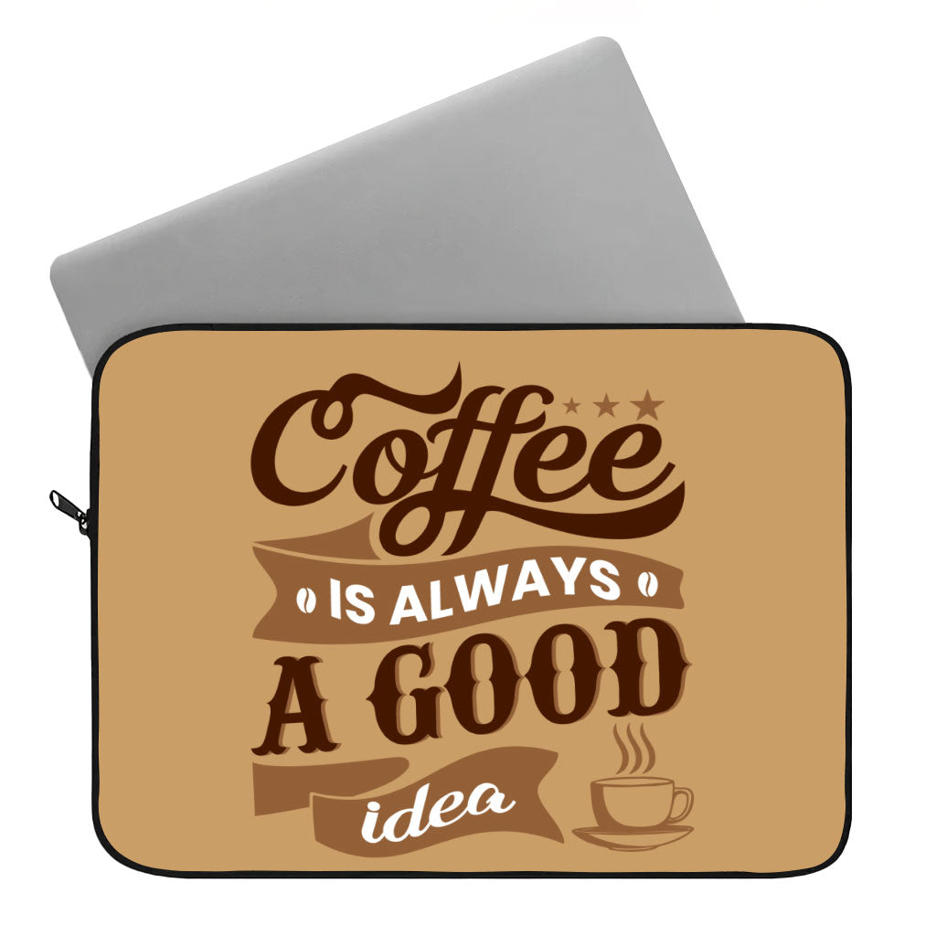 Coffee Dell 16" Sleeve - Creative Laptop Sleeve - Themed Laptop Sleeve with Zipper