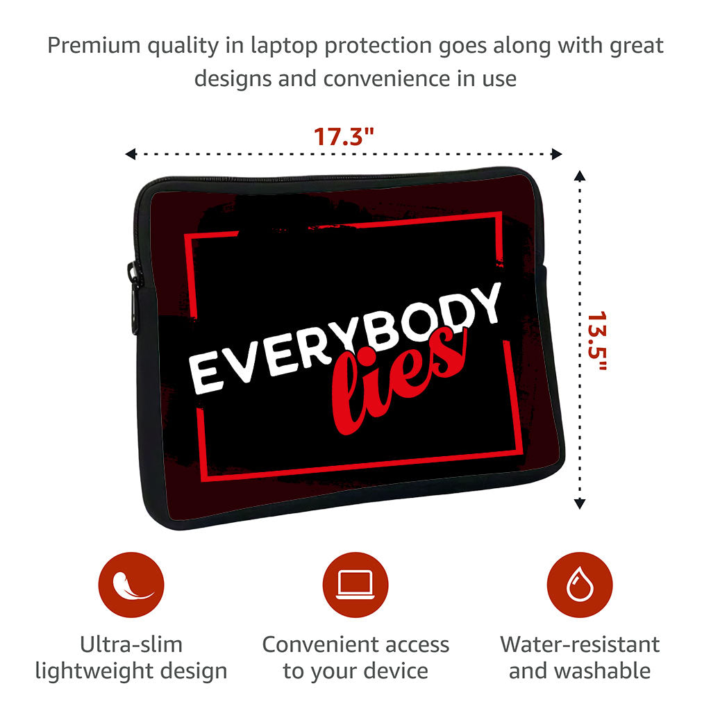 Everybody Lies MacBook Pro 16" Sleeve - Printed Laptop Sleeve - Trendy MacBook Sleeve