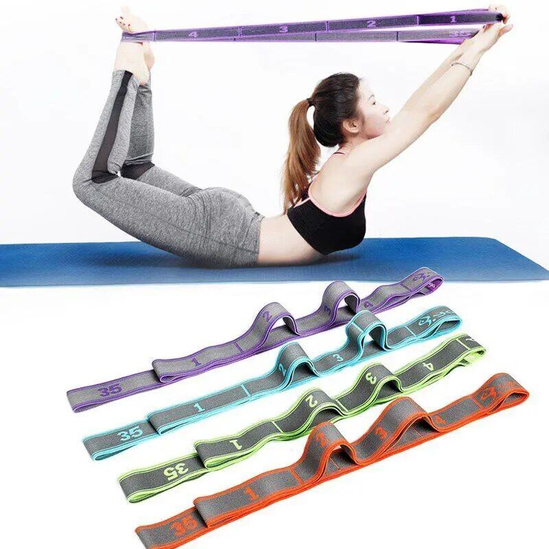 Multi-Purpose Elastic Yoga Strap: Stretching, Dance, Fitness & Pilates Band