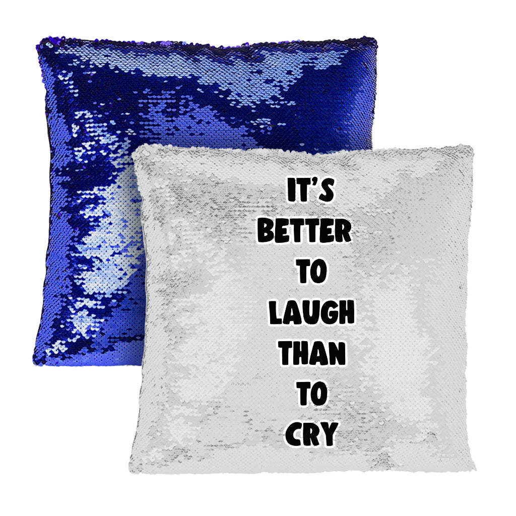 Cool Print Sequin Pillow Case - Inspirational Pillow Case - Cool Graphic Pillowcase