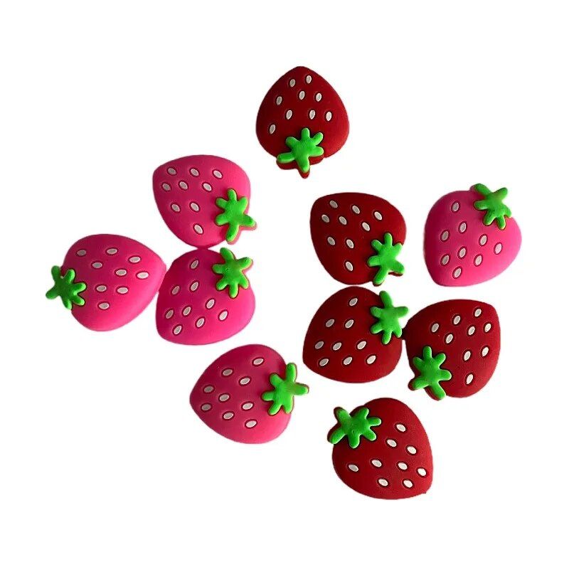 Strawberry-Shaped Tennis Racket Vibration Dampeners - 5Pcs Soft Silicon Shock Absorbers