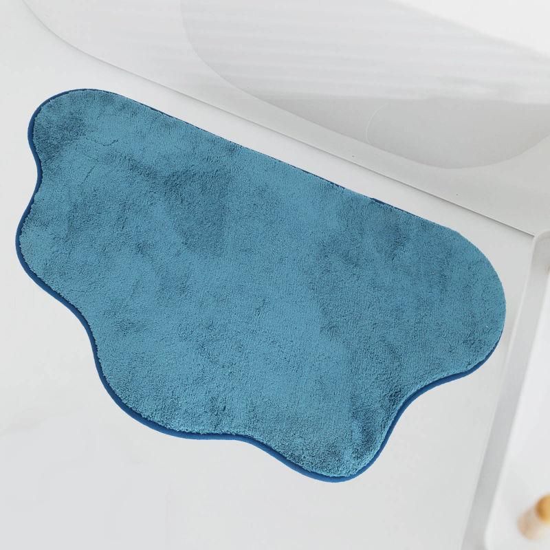 Luxurious Water-Absorbent Bathroom Mat: Non-Slip, Machine Washable Floor Rug