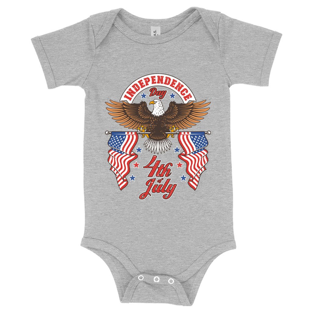 Baby Independence Day 4th of July Onesie - Independence Day Onesies - Patriotic USA Onesie