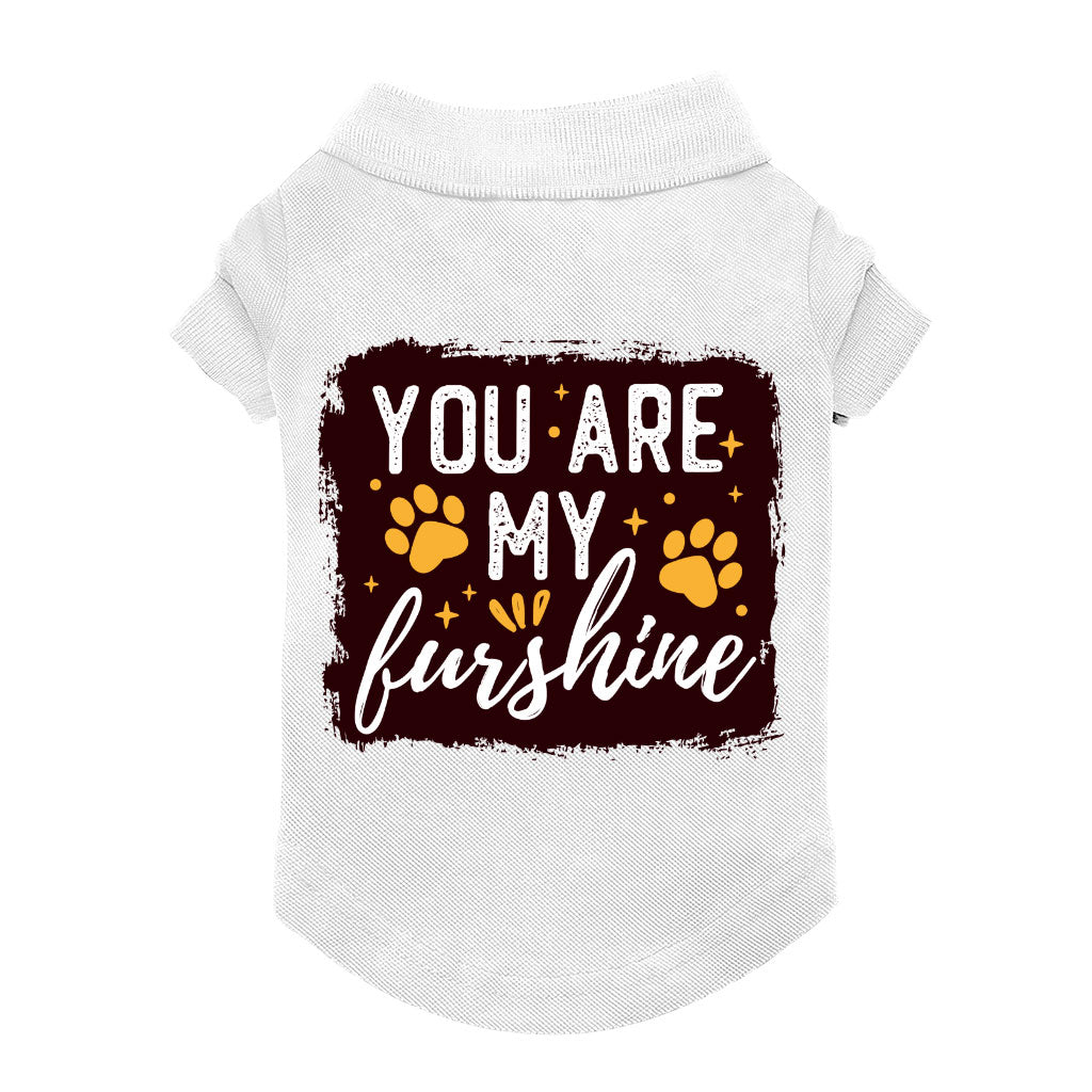 Cute Quote Dog Polo Shirt - Furshine Dog T-Shirt - Text Design Dog Clothing