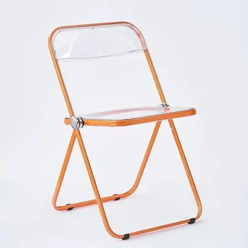 Modern Acrylic Transparent Folding Dining Chair - Set of 4