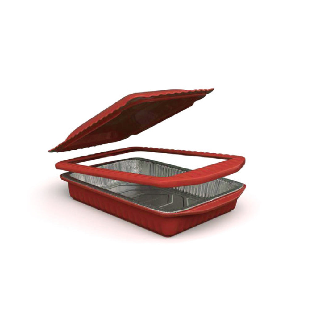 Red Serving Carrier For Foil Pans