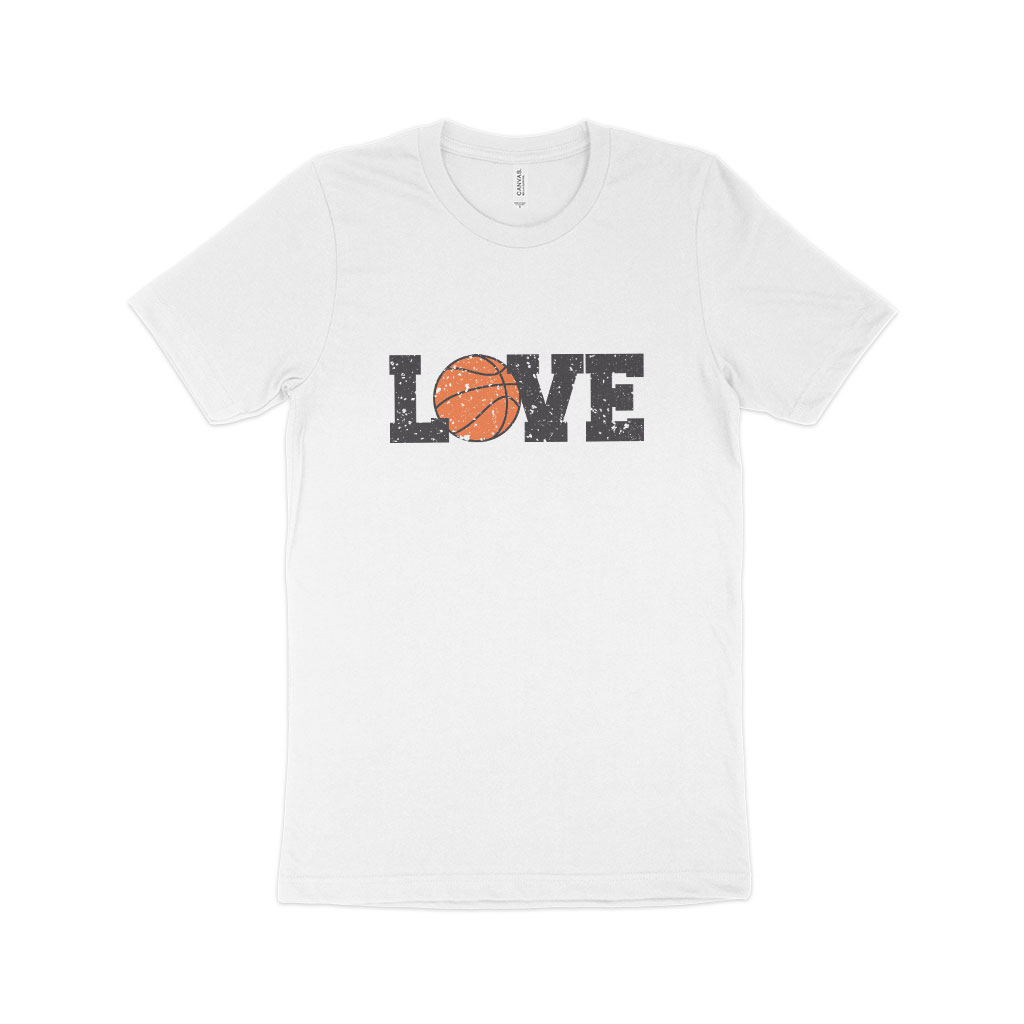 Basketball Love Unisex Jersey T-Shirt Made in USA