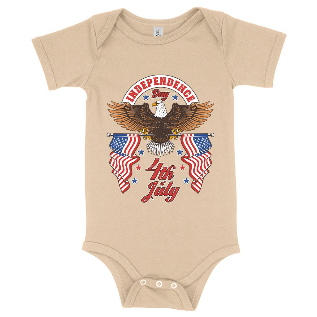 Baby Jersey Independence Day 4th of July Onesie - Independence Day Onesies - Patriotic USA Onesie