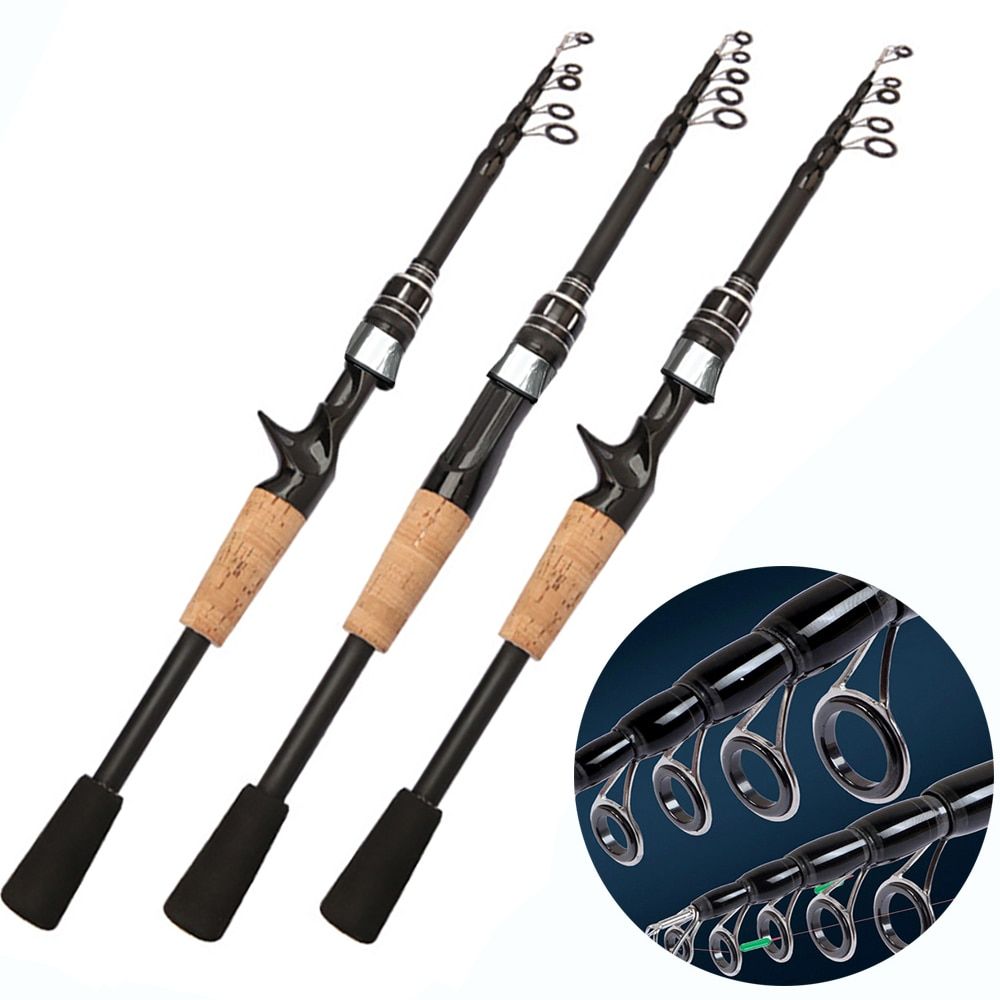 Professional Telescopic Baitcasting Fishing Rod