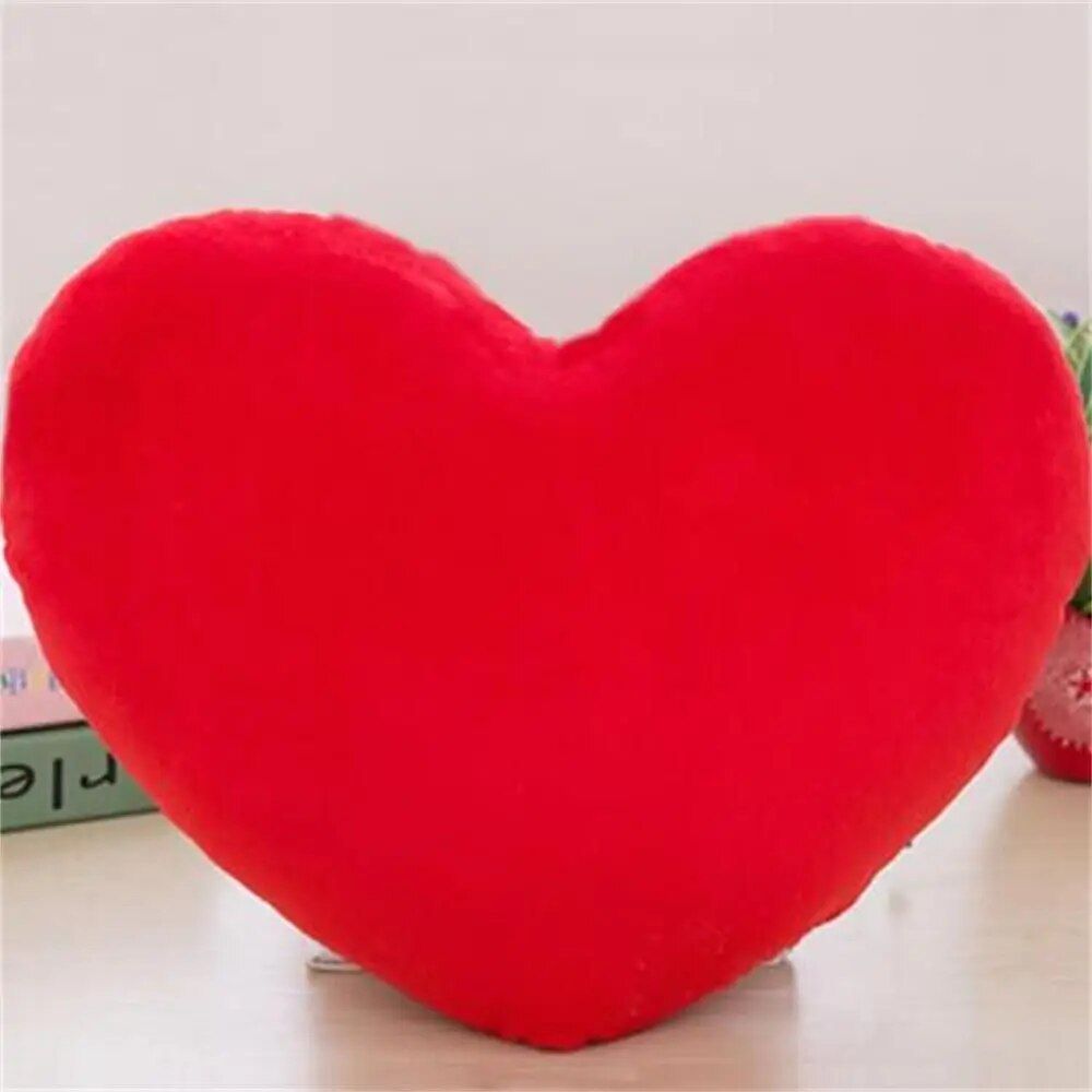 Charming Heart-Shaped Plush Pillow