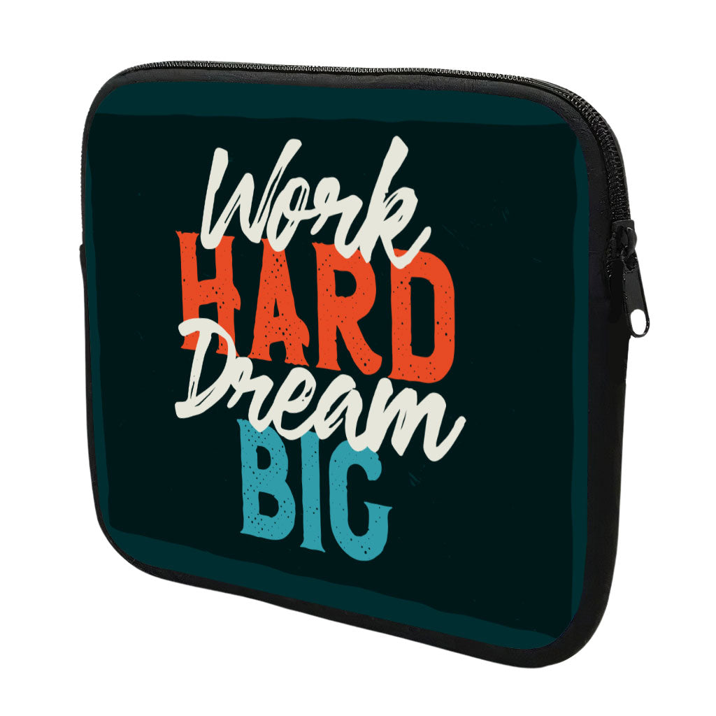 Work Hard Dream Big MacBook Air 14" Two-Sided Sleeve - Motivational Laptop Sleeve - Cool MacBook Sleeve